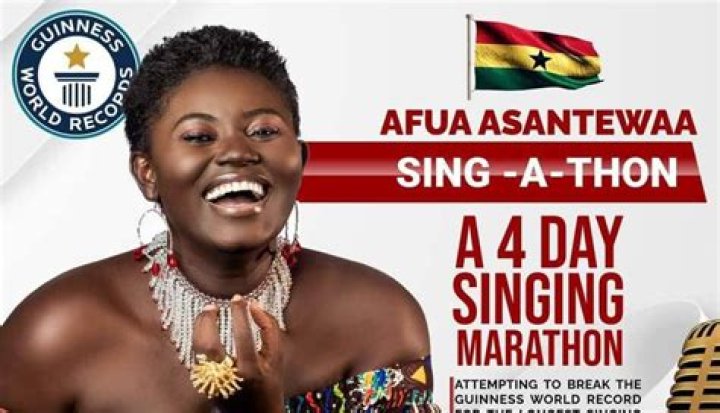 Ghanaian Afua Asantewaa Sets Sights on Singathon World Record