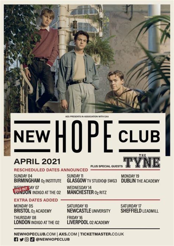 New Hope Club Announce Dates For Rescheduled UK Tour