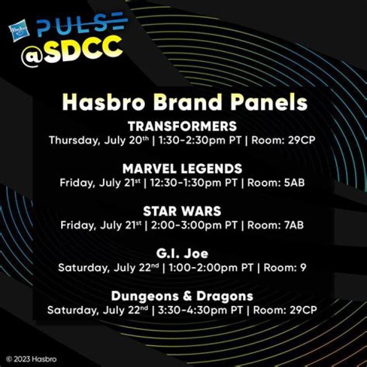 SDCC 2017 TV Show Panels/Screenings Schedule